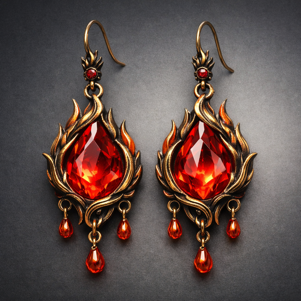 Jewelry of Elements - Fire Earpiece